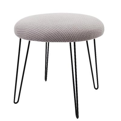 China (Size) 2022 RTS Living Room Furniture Adjustable Velvet Storage Stool Stool With Metal Legs for sale