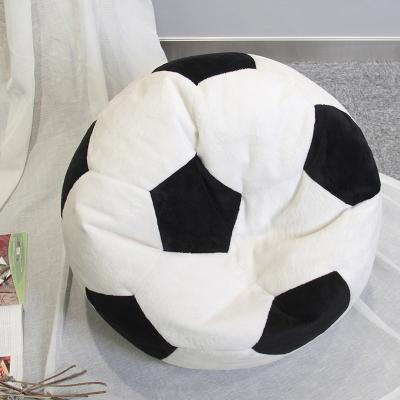 China (Height)Adjustable Factory Customized New Design Popular Football Shape Bean Bag Pouf Beds Stool Decor Stool for sale