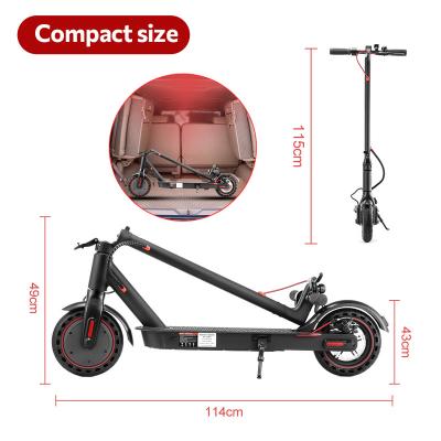 China Warehouse E9pro/i9 Unisex Skate DDP UK EU USA Portable Electric Scooter 350W 30 Kilometer Electric Kick Scooter for sale