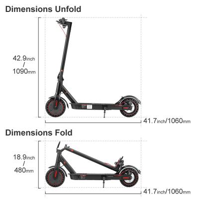 China Elektro Warehouse Electric Scooter Unisex Foldable Smart Lightweight Scooter EU Adult 30 Kilometer Motor 350W APP 2 Wheels Max for sale