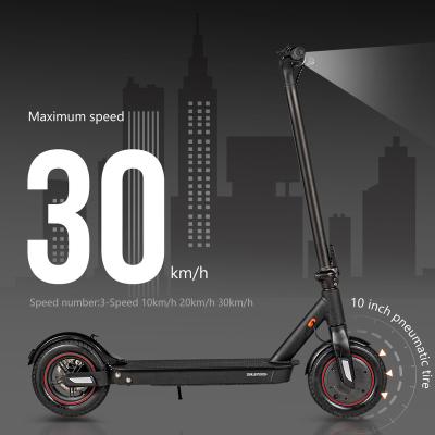 China Europe Unisex DDP 10 Inch Tire E9T 10 Battery Power Pneumatic Electric Stage Scooters AH 30-35KM For Adult for sale