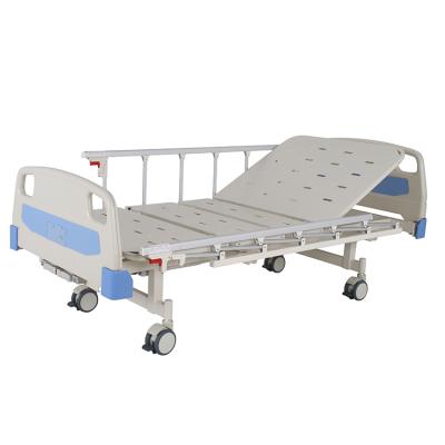 China Cheap Folding Bed 2 Function Hospital Bed Medical Bed Manual Enclosure Nursing Hospital Bed for sale