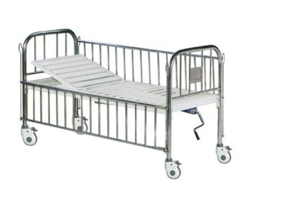 China A-148 Hospital Bed Single Function Child Medical Pediatric Bed with Stainless Steel Headboard and Side Rail for sale