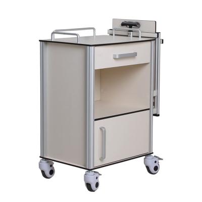 China Modern Metal Locker Panel Medicine K Hospital Bedside Medical Cabinet With Dining Table for sale