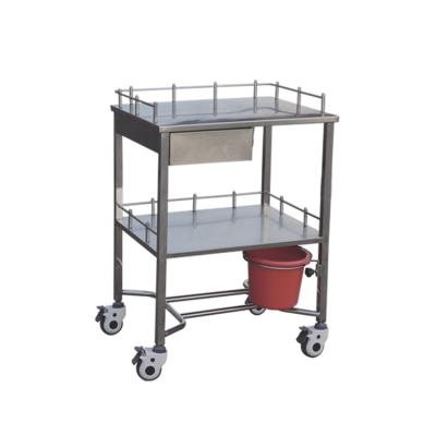 China Hospital Trolley B-39 Stainless Steel Trolley Cart Durable Medical Dressing Cart Specification for sale