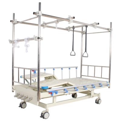 China Hospital Clinic Good Quality Four Crank Manual Orthopedics Traction Bed / Therapy Traction Bed for sale