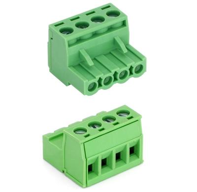 China Wire connecting 5.08mm pitch plug in male and female terminal blocks, wire connector for sale