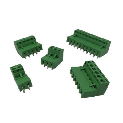 Cina Wire Connecting Horizontal 5.08mm Pitch Input PCB Socket Into Terminal Block Male and Female Straight Male Connector for One Set in vendita