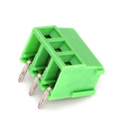 China Wire Connecting 3.50 Pitch YB332V-350 2 3 Pole Wire To Board 90 Degree Curve Pin Terminal Block en venta