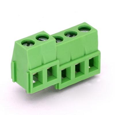 중국 Electrical Point 5.08mm Pitch PCB Screw Terminal Block, Green PCB Connector, Conector PCB Centronics 판매용