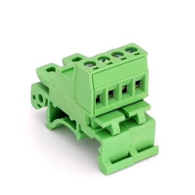 China Electrical Device Pitch 2 5.08 3 4 5~16 Way Plug In Terminal Block YE3430-508 Replace UK Terminal Block For 35mm Din Rail zu verkaufen