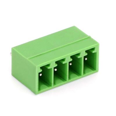 China Electrical device autamation equipment 3.81mm pitch 2-16 way plug in terminal block header, 4 pole pluggable terminals for sale