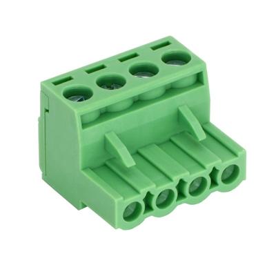 中国 Lead Selling 5.08 Pitch 2~24 Pin 4Pin PCB Electrical Wire Screw Connecting Socket Best In Terminal Block 販売のため