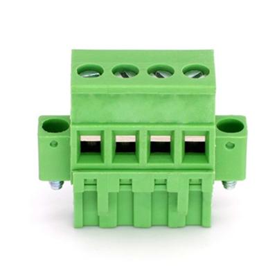 China Electrical Pluggable Terminal Blocks 4Pin , Blocks Electrical Device Autamation Equipment 5.08mm Pitch PCB Terminal for sale