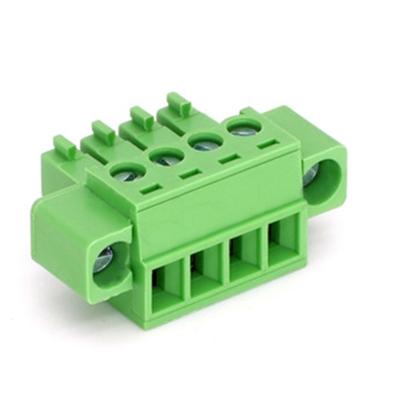 中国 Euro Device Autamation Equipment 3.81mm Pitch 4 Position YC421-381 Style PCB PluggableTerminal Electrical Block With Screw Lock 販売のため