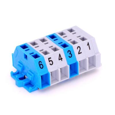 China Pitch 16A Electrical Device 6.00 Terminal Block , PCB Spring Terminal Block for sale