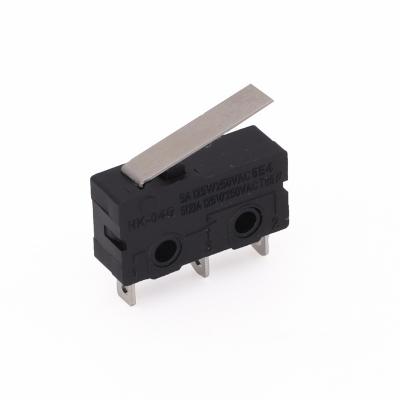 China Compact Design HK-04G-3 Micro Limit Switches 15A 250V 125V NO+NC+COM 3 Pins SPDT Micro Switch 28mm 52mm Arc Roller Lever Contact Switch for sale