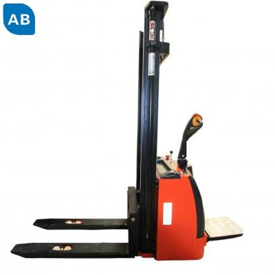 China Electric Workshop Stacker Forklift 1500kg 2000kg Battery Stacker With 3m 4m 5m 6m Lifting Height 7m for sale