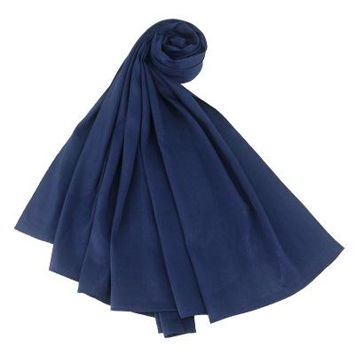 China Simple solid color LONG solid color hijab women satin scarf muslim hijab tank top women satin scarves for sale