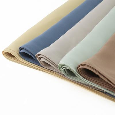 China Simple solid color LONG solid color hijab women's satin scarves muslim satin chiffon hijab women scarf for sale