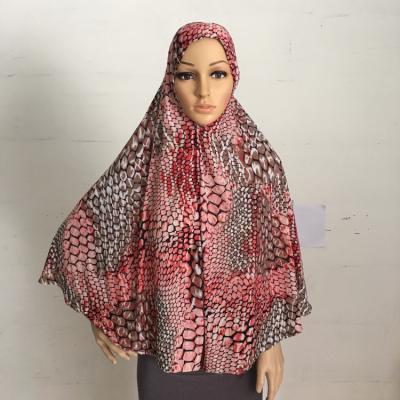 China Fashinable floral leopard print long hijab amira printed muslim women Hijab Amira Hijab For Muslim Women for sale