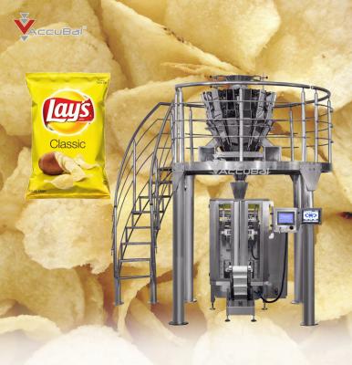 China Automatic Food Weighing Rack Up Pouch Packing Machine Banana Fries Doypack Automatic Pouch Packaging Machine for sale