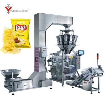 China Food Accubal Banana Potato Chips Snack Packing Machine for sale