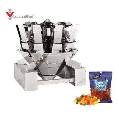 China Accubal 10 head standard model multihead 1.6L weigher for nut, snack multihead weigher for sale