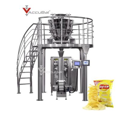 China Hot vending automatic food zipper pouch bag multifunctional snack food packaging machine multihead weigher for sale