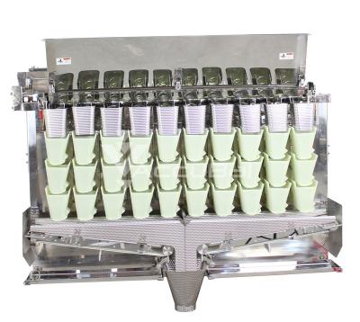 China CE Approval Automatic Linear Multihead Filling Food Weigher Wrapping Machine for Fresh, Frozen, Sticky or Chilled Food for sale