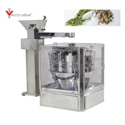 China Multifunctional Automatic 316 Stainless Steel 14 Weigher Tea Head Packaging Machine Small Food Multihead for sale