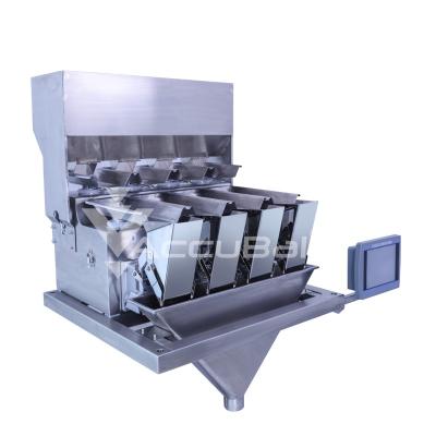 China Food High Speed ​​Four Heads Weigher Linear Packing Machine For Grain , Rice for sale