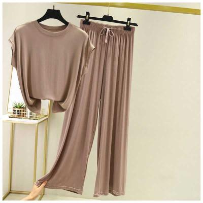 China QUICK DRY new arrivals summer outfits 2022 thin casual two-piece settwo piece pants set female clothing for sale