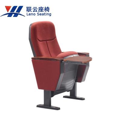 China Chart Cup Holder Folding Auditorium Chair with Sponge Cushion Wooden Meeting Chair Mech for sale