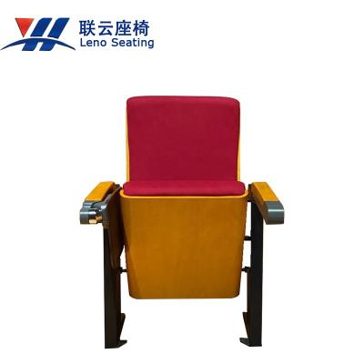 China Folding Plastic Theater Cinema Chairs Lecture Hall Auditorium Chair With Writing Pad Te koop