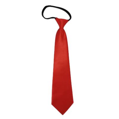 China Casual Adult Party Decorating Red Color Satin Polyester Silk Men's Tie for sale