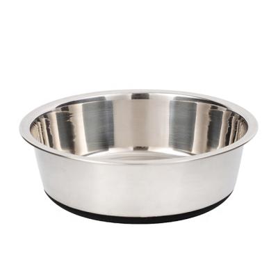 China Customized Viable Portable Puppy Bowl Pet Stainless Steel Food Water Feeder Non-Slip Bottom Bowl for Small Large Dogs for sale