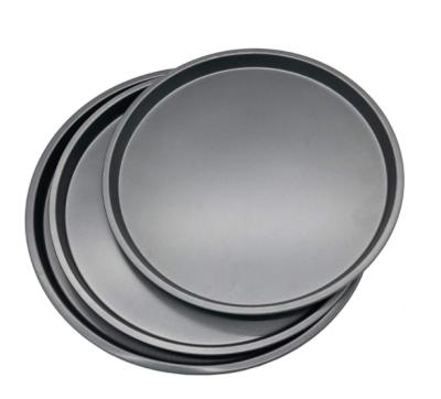 China Viable Most Popular Oven Bakeware Carbon Steel 10 Inch Round Oven Pizza Baking Pan Non-Stick Pizza Tray for sale