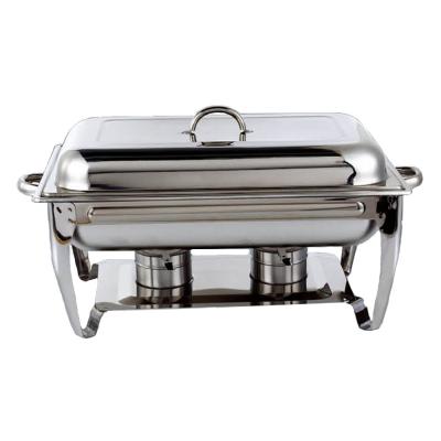 China Eco - Friendly Square Stainless Steel Buffet Food Container Buffet Utensil for sale