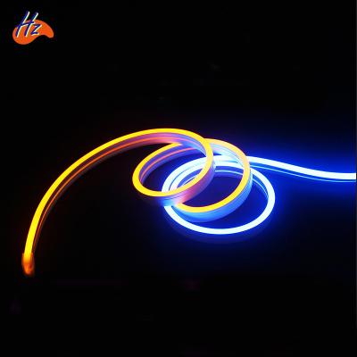 China Desktop DC 24V Sign Dc12v Strip Light 4mm Width Flat Flexible LED Neon For Outdoor High Quality for sale