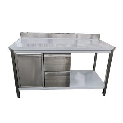 China Modern Desgin Wholesale Customized Stainless Steel Kitchen Freestanding Work Table for sale