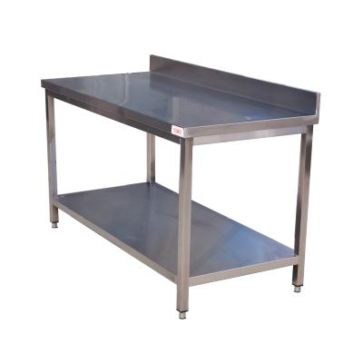 China Brushed Commercial Customized Stainless Steel Work Table For Restaurant Kitchen for sale