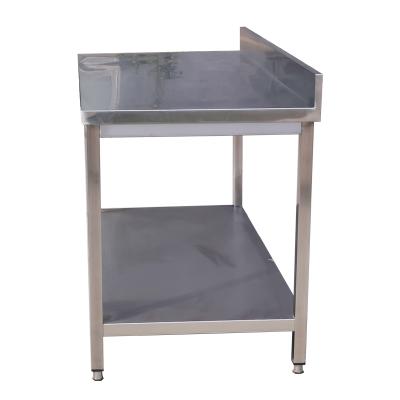 China Hot Sales Brushed 304/201 Stainless Steel Handmade Restaurant Kitchen Work Table for sale