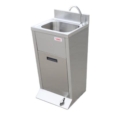 China With Faucet Hot Sales Commercial Hand Lavatory Foot Operated Handmade Portable Sink for sale