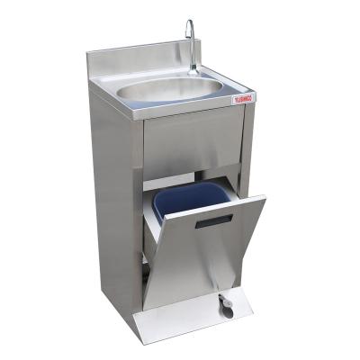 China With Faucet Custom Size Hospital Stainless Steel Foot Operated Portable Sink for sale