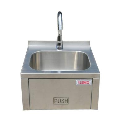 China With Faucet Factory Custom Knee Operated Medical Stainless Steel Hand Wash Sink for sale