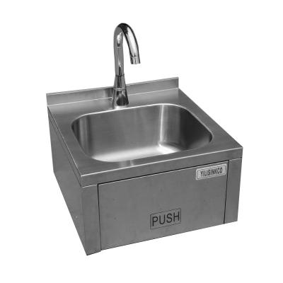 China With Faucet Factory Supply Custom Knee Operated Stainless Steel Hand Wash Sink for sale