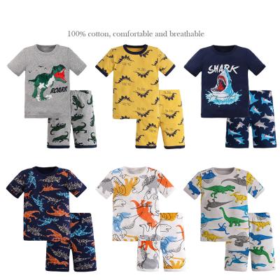 China Thermal 100% Cotton Children Sleepwear Set Boys Girls Children Cartoon Pajamas Sets for sale