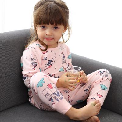 China Kids Boys Girls Toddler Girls Sleepwear Thermal Pajamas 2 Piece Pajamas Set 100% Cotton Kids Pajamas for sale