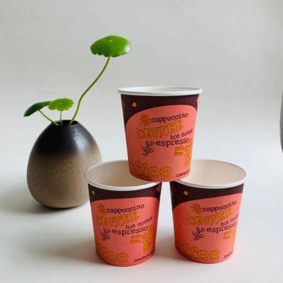 China New Type Disposable High Quality 4oz Paper Cup Single Wall Hot Espresso Cups for sale